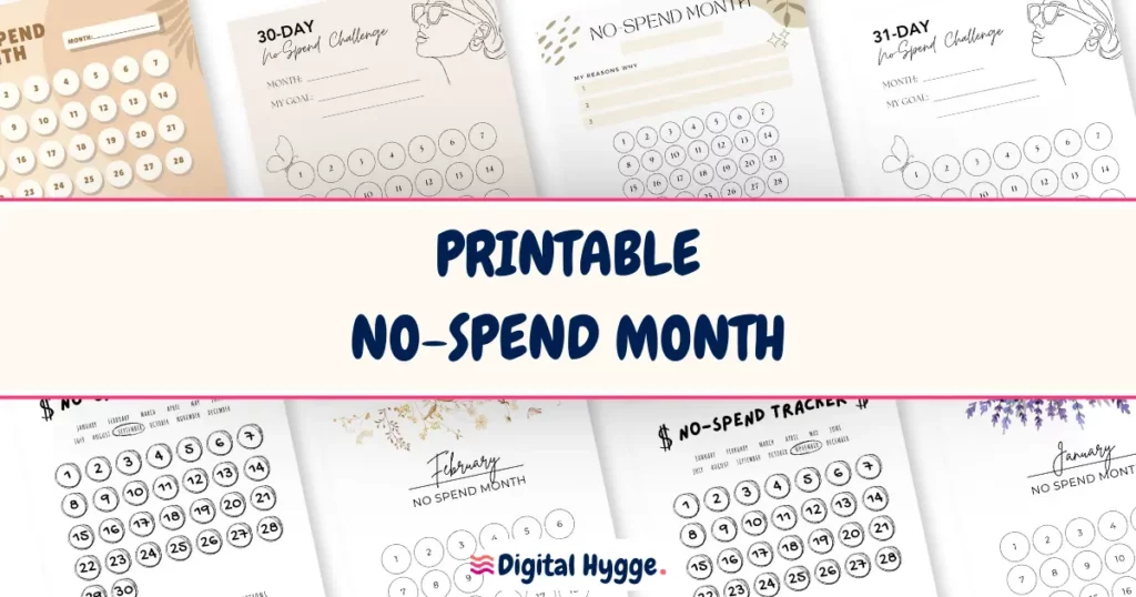 Printable No-Spend Month