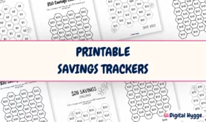 34 Savings Tracker Printables