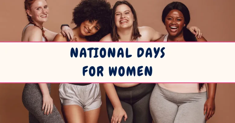 Complete List of National Days for Women
