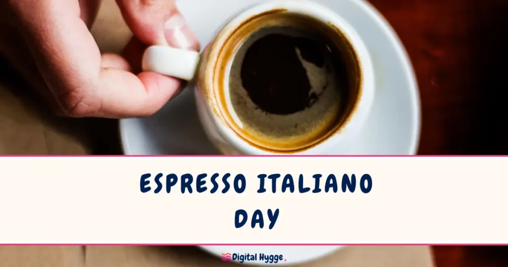 Espresso Italiano Day April 17 in Italy