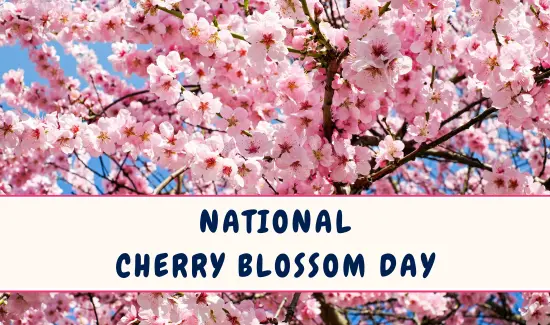 National Cherry Blossom Day March 27