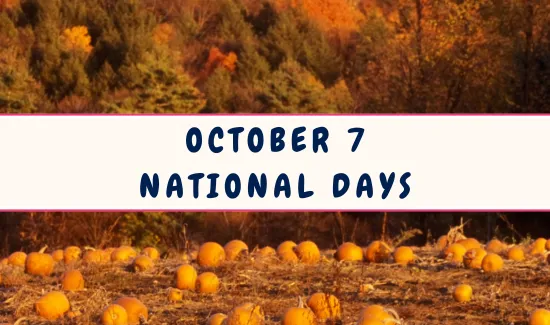 National Days on October 7