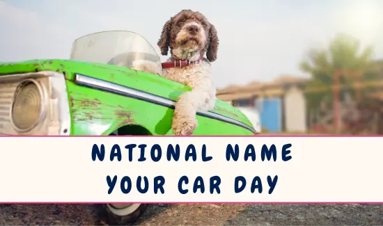 National Name Your Car Day