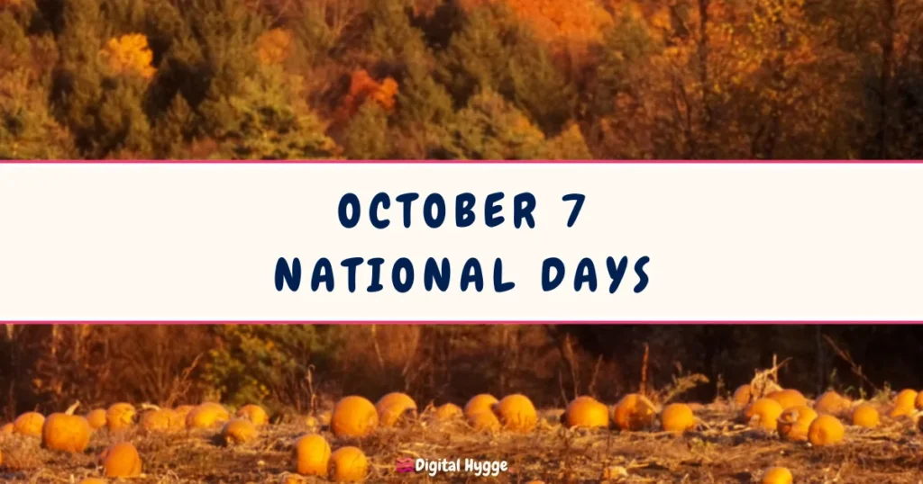 October 7 National Days