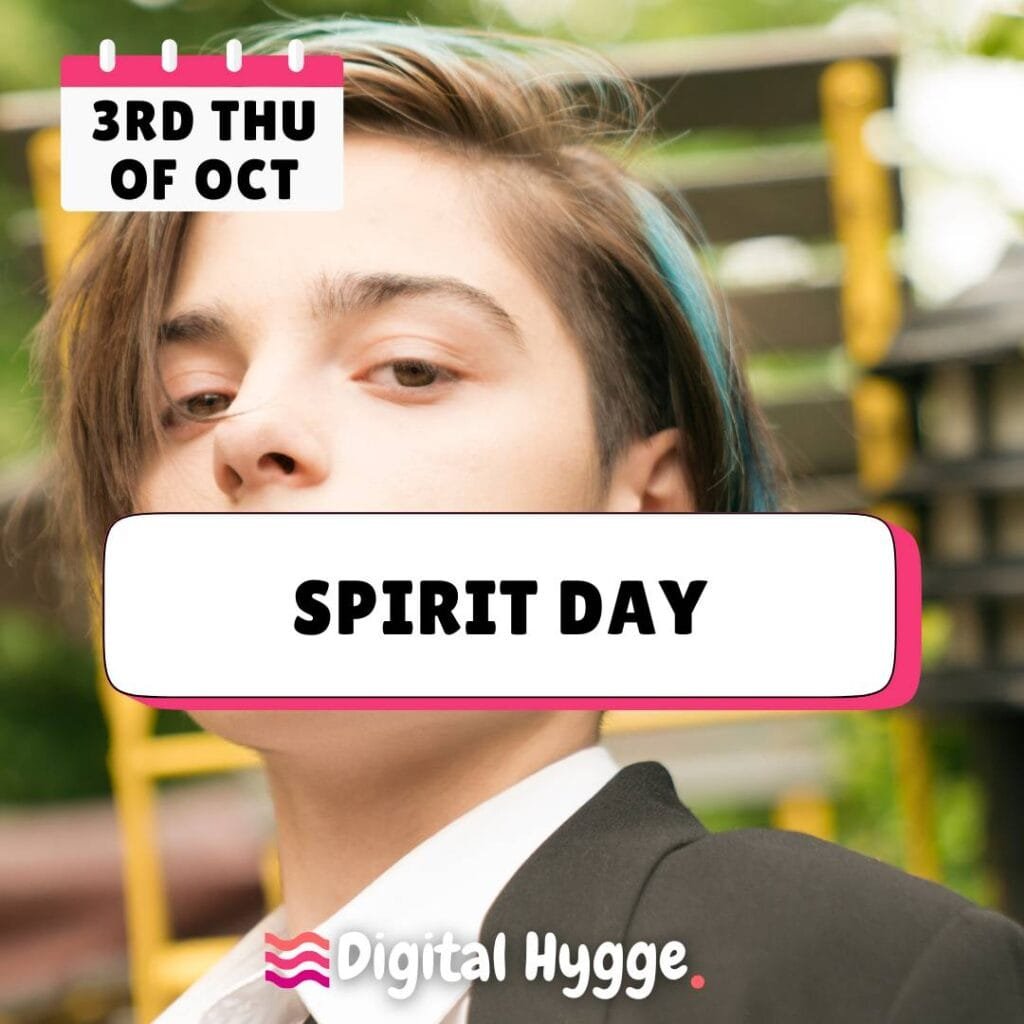 Spirit Day celebrated on 3rd Thursday of October