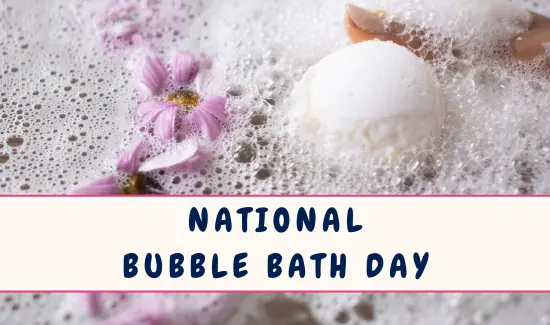 National Bubble Bath Day