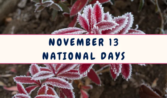 National Days on November 13