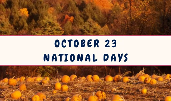 National Days on October 23