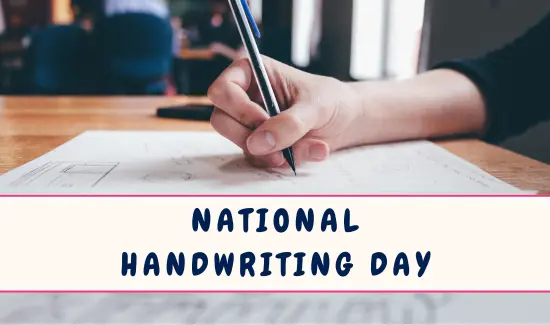 National Handwriting Day