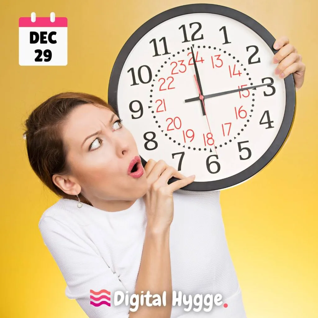 Tick Tock Day on December 29th