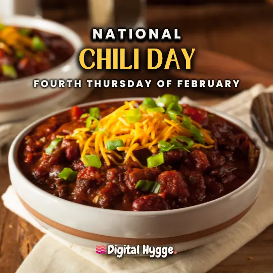 National Chili Day on February 23 