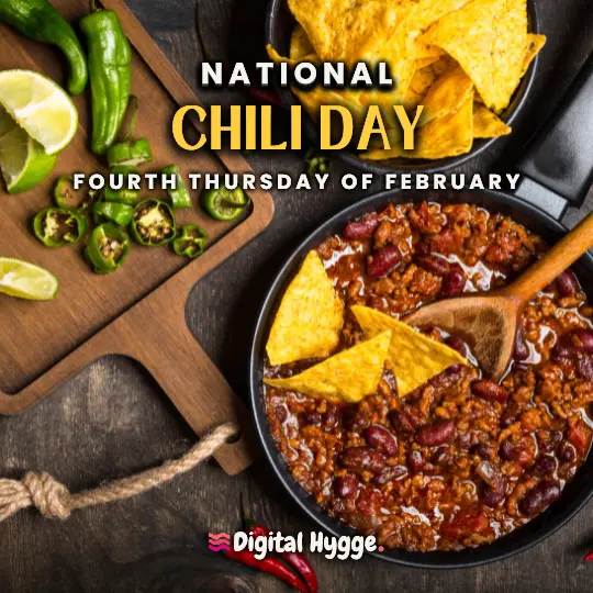National Chili Day on February 23 