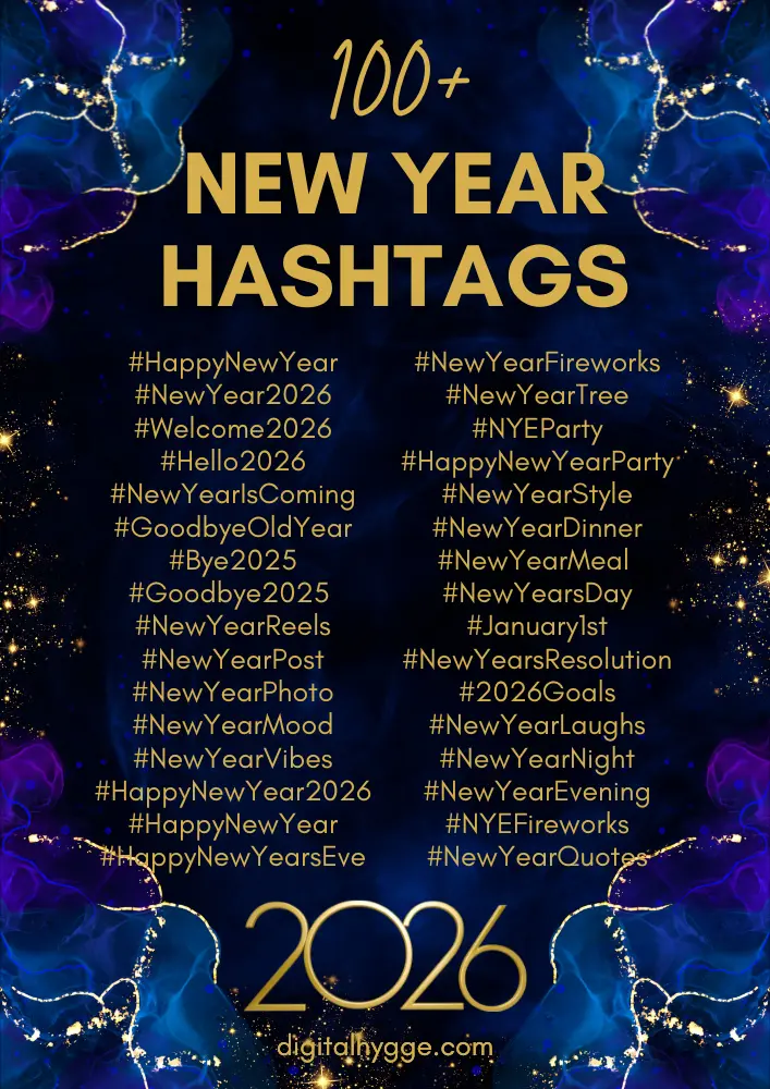 Best New Years Eve Hashtags 2026
