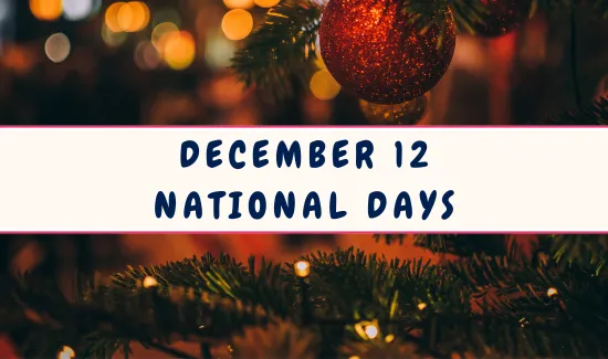 National Days on December 12