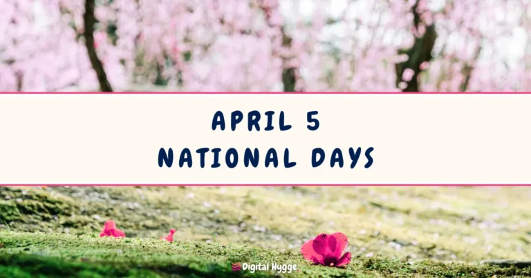 April 5 National Days