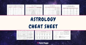 Astrology 101: Printable Astrology Cheat Sheet PDF