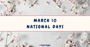March 10 National Days