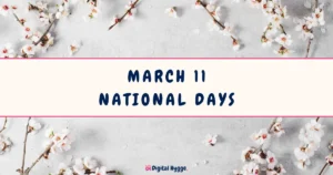March 11 National Days