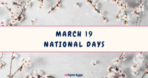 March 19 National Days