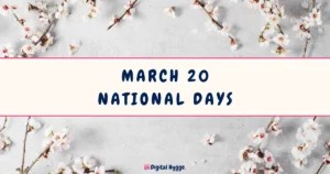 March 20 National Days