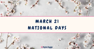 March 21 National Days