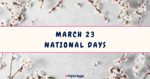 March 23 National Days