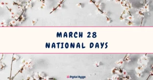 March 28 National Days