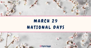 March 29 National Days