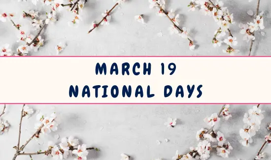 National Days on March 19