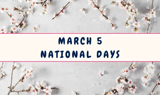 National Days on March 5
