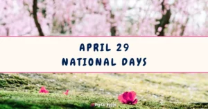 April 29 National Days