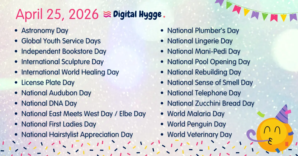 National Days on April 25, 2026