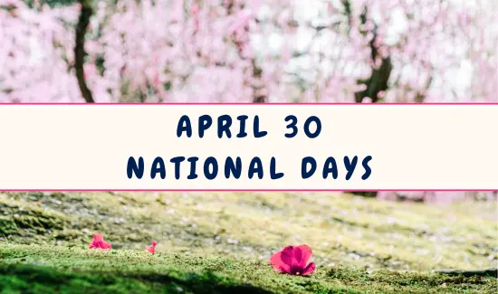 National Days on April 30
