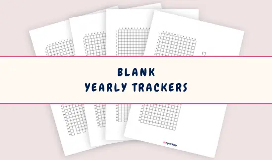 Blank Yearly Trackers