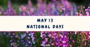 May 13 National Days