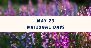 May 23 National Days