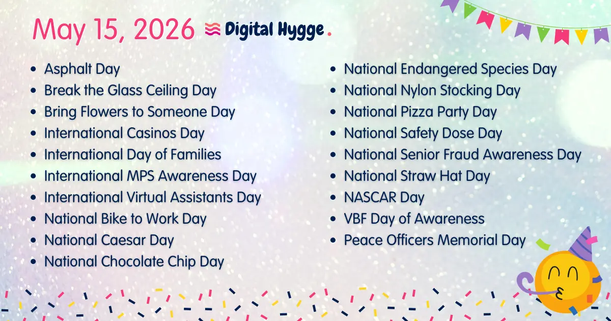 National Days on May 15, 2026