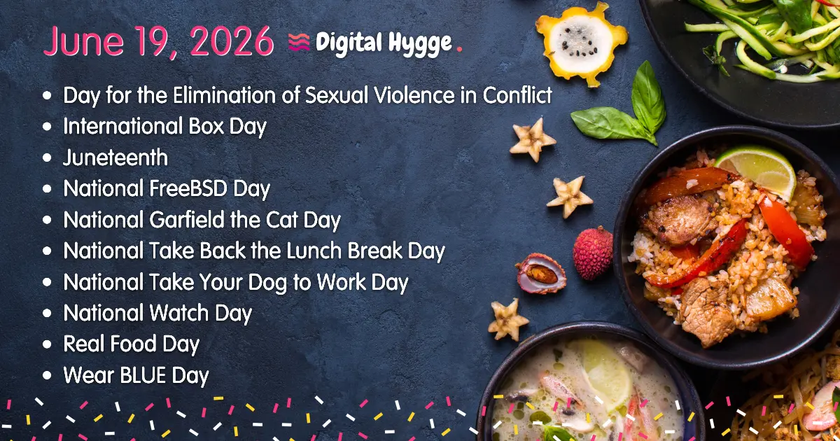 National Days on June 19, 2026