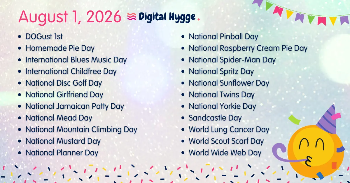 National Days on August 1, 2026