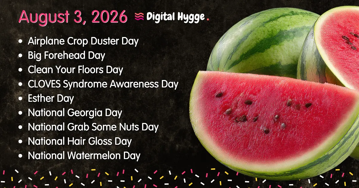 National Days on August 3, 2026
