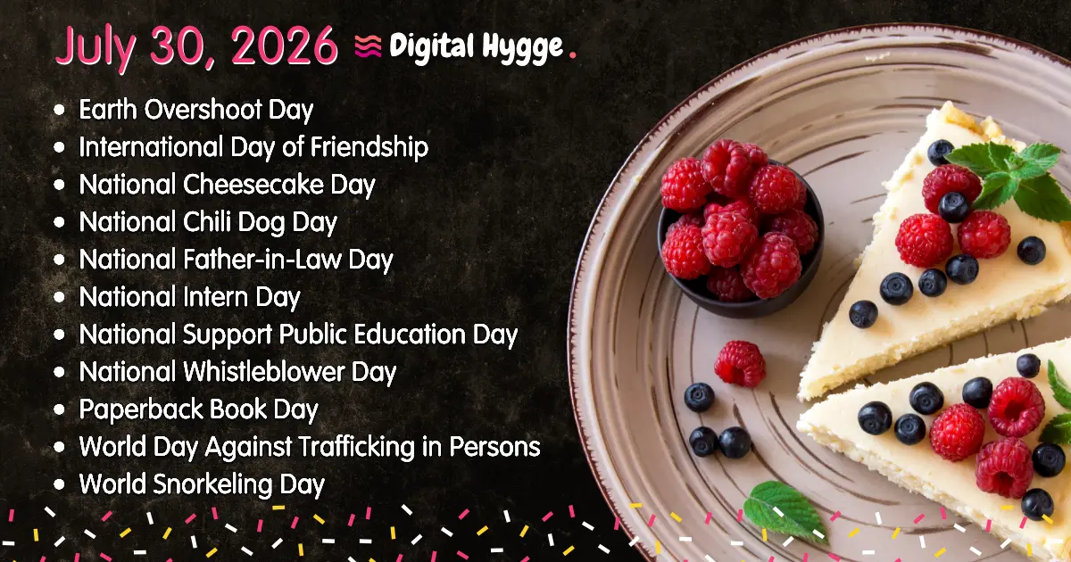 National Days on July 30, 2026