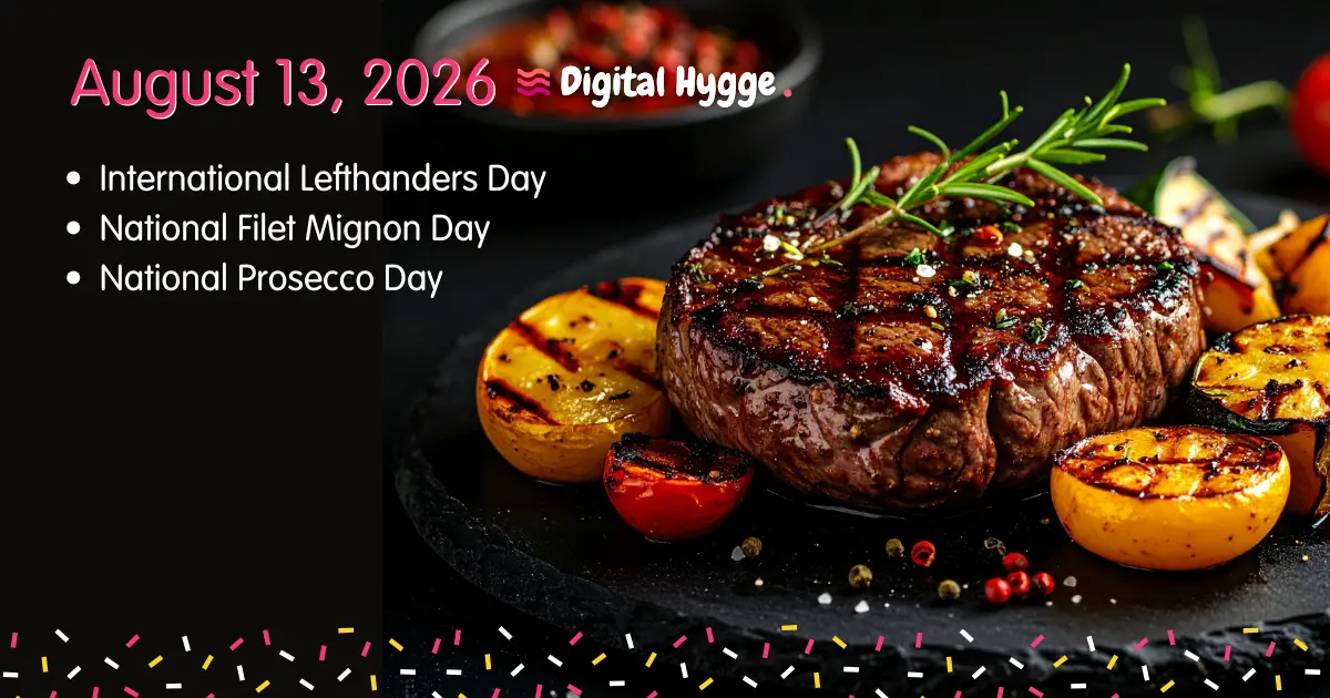 National Days on August 13, 2026