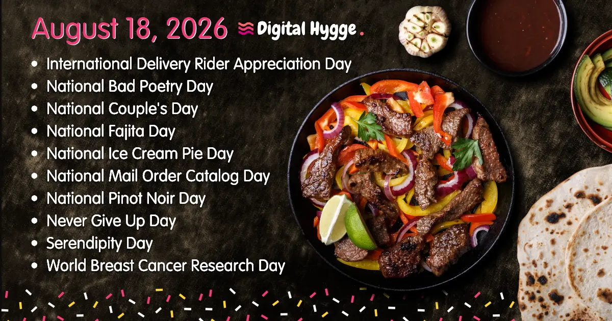 National Days on August 18, 2026