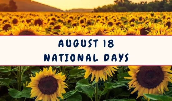 National Days on August 18