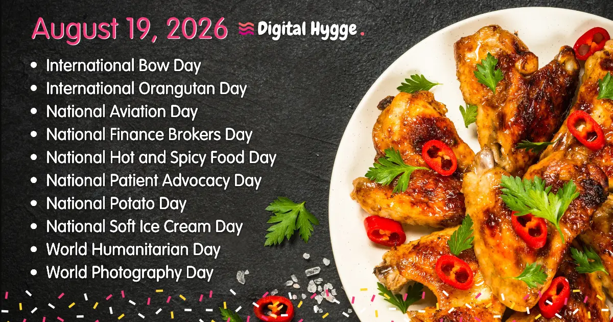 National Days on August 19, 2026