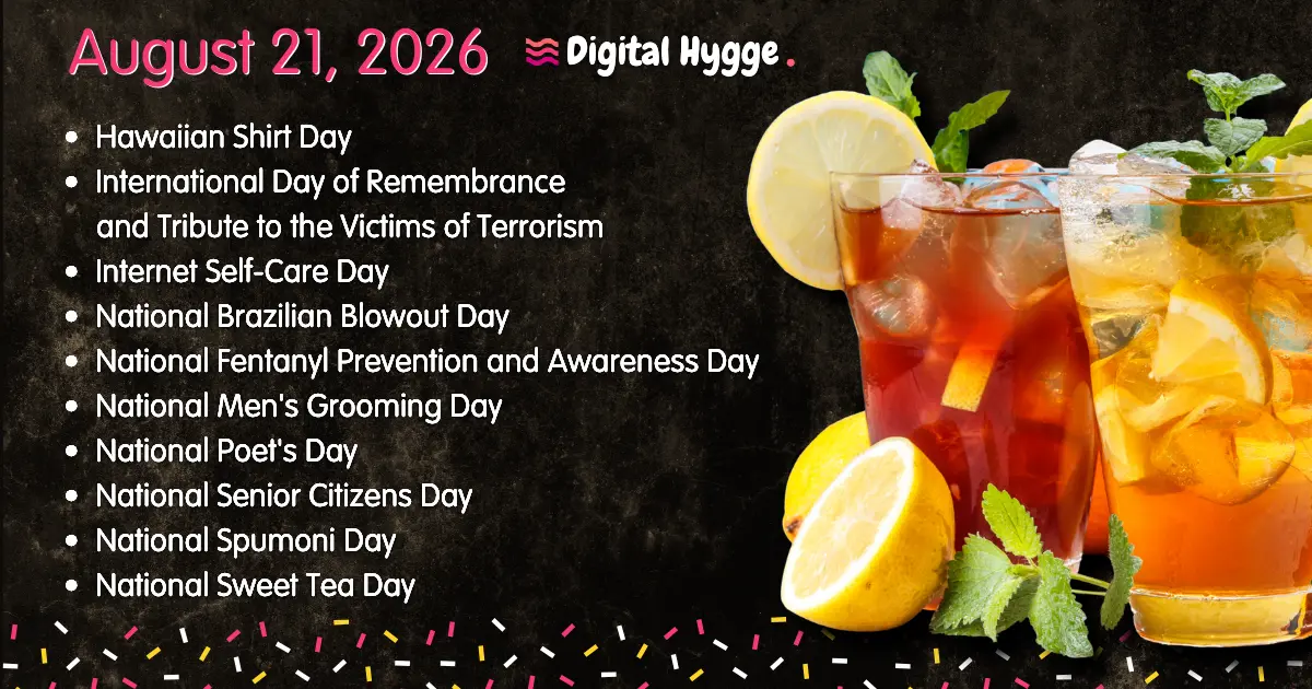 National Days on August 21, 2026