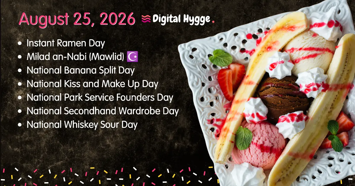 National Days on August 25, 2026
