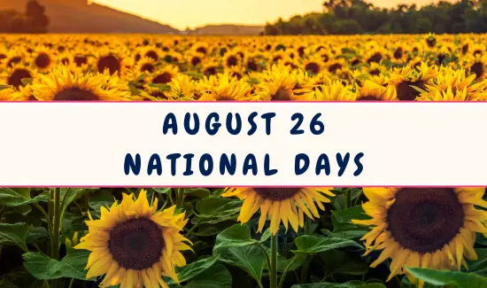 National Days on August 26
