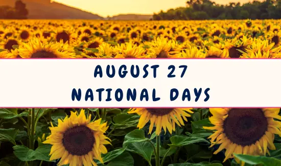 National Days on August 27