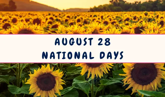 National Days on August 28